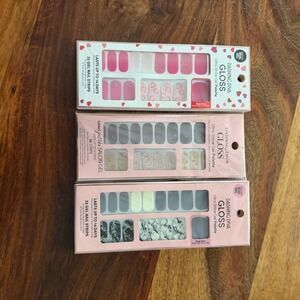 Dashing Diva Gloss Ultra Shine Gel Palette 32 Gel Nail Strips Lot Of 3 New